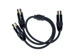 Cable Divisor En Y Xlr, 3 Pines, Doble Xlr Hembra A Hembra, Adaptador De Micrófono Balanceado, 0,5 M, Negro, Plug And Play