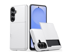 Funda Para Samsung Galaxy S26, Funda Protectora A Prueba De Caídas Con Ranura Para Tarjeta (blanco) Digitallab