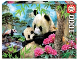 Puzzle EDUCA 1000 Osos Panda (Edad Mínima: 12 Años - 1000 Piezas)