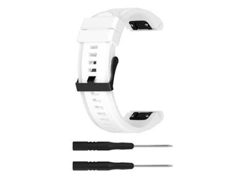 Correa Smartwatch para Garmin Fenix 5X (26 mm) Fenix3 / Fenix3 HR Silicona (Blanco)