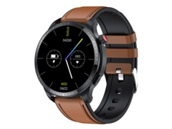 Reloj inteligente resistente al agua IP67 de 1,39 pulgadas con Bluetooth, monitor de oxígeno en sangre (marrón)
