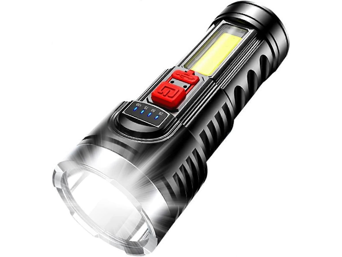 Linterna Led Recargable Usb Ultra Brillante Con 4 Modos De Iluminación Impermeable Ipx4