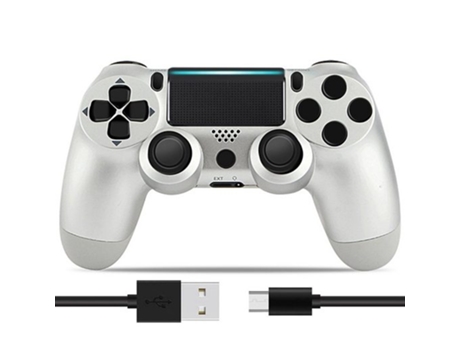 Mando PS4 KINSI Kinsi Dualshock (Inalámbrico - Plata)
