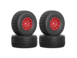 Negro 4pcs Neumáticos, Ruedas Y Llantas Mejoradas Para Arrma Mojave Grom 1/14 Rc Cars Vehicles Models Repuestos Accesorios Ara550116