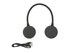 Alto-falante Bluetooth Para Pescoço Portátil Sem Fio Wearable Com Microfone Estéreo Hifi Preto