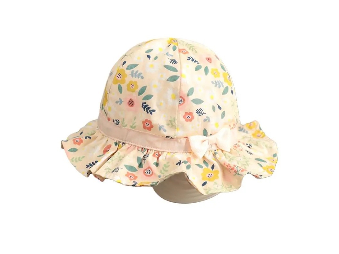 Sombrero De Pescador (paraguas Solar, Protección Solar) Primavera Otoño Bebé Verano Ligero Bebé Algodón Puro Niños Niñas Estampado De Dibujos Animados Sombrero De Cuenco
