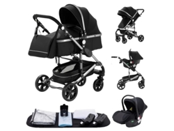 Cochecito de bebé, diseño multifuncional, fácil de plegar, H739 negro