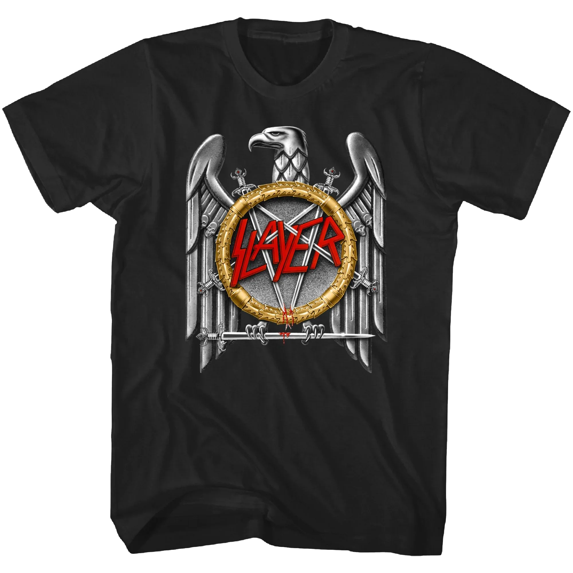 Slayer Black Eagle T-shirt Unisex Rockinstone Size:m