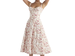 2026-vestido Sin Mangas De Tirantes Con Estampado De Moda, Cordón Y Encaje Para Mujer