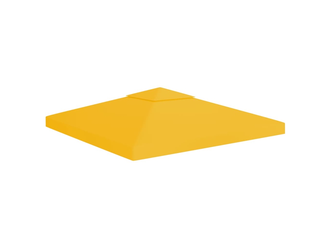 Toldo De Cenador 2 Niveles 310 G/m² 3x3 M Amarillo