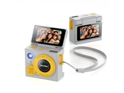 Câmera Infantil, Mini Câmera, Com Tela Basculante Sem Cartão De Memória Incluso (amarelo) Czhhmart