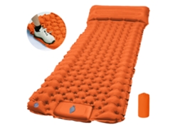 Esterilla de camping ligera y portátil Digitallab, 200 x 70 x 7 cm (naranja)