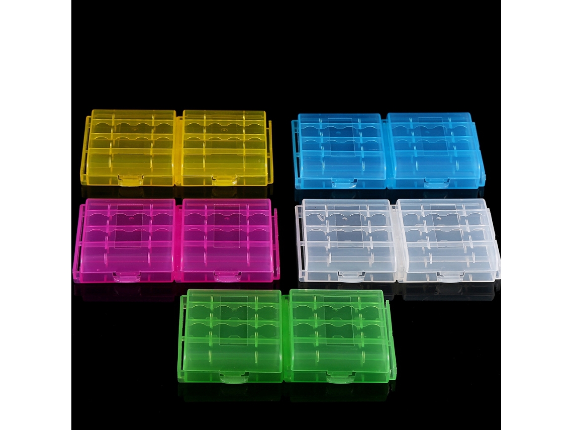 Yncm-estojo Para Armazenamento De Pilhas Aa Aaa De 5 Cores
