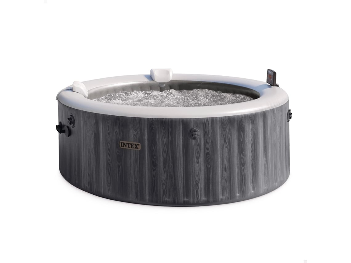 Spa Inflable Intex Masaje Con Bolhas Greywood Deluxe Para 4 Personas D196x71 Cm