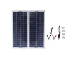 Cargador De Batería Portátil Plegable De Polisilicio De 40 W Para Exteriores, Ideal Para Viajes En Autocaravana.