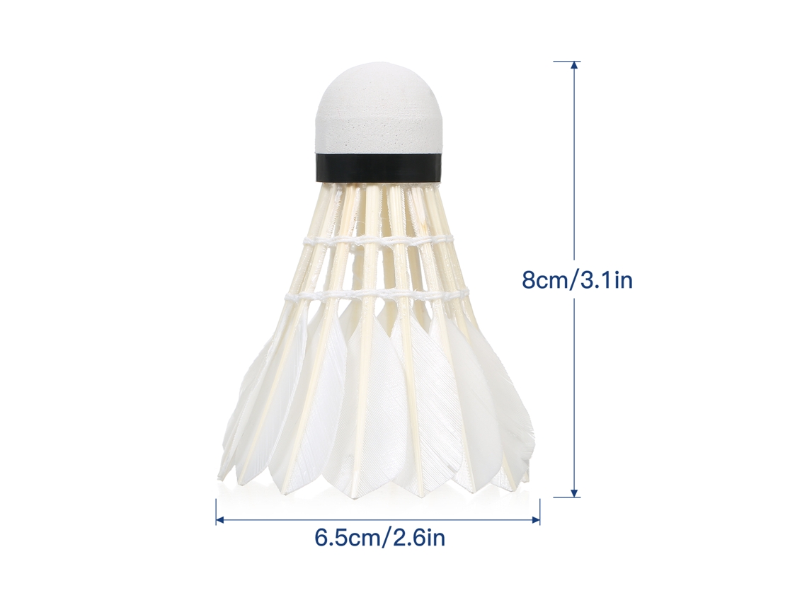 Juego De 3 Pelotas De Bádminton Para Uso En Interiores Y Exteriores - Resistente Al Viento, De Alta Velocidad, Estable Y Duradero - Deportes