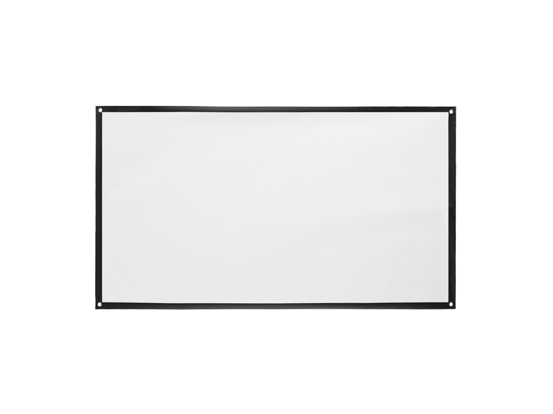 Pantalla De Proyector De 72 Pulgadas 16:9 Simple De Montaje En Pared Para Cine En Casa Hd