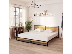 Estructura De Cama Sin Colchón Metal 200x200 Cm