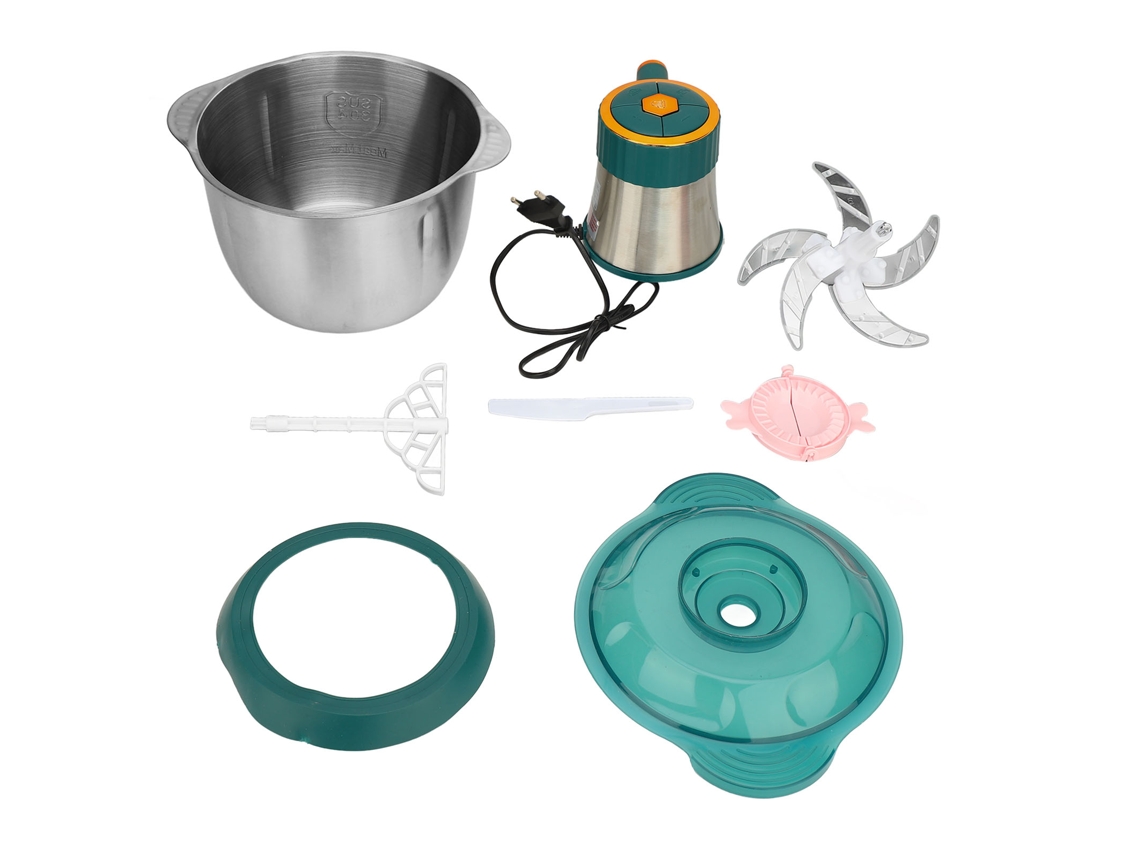 Moedor De Carne Elétrico 5l Inox 500w Multifuncional Processador De Alimentos Picador De Legumes 5 Lâminas