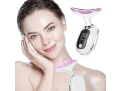 Masajeador eléctrico de cuello, dispositivo para terapia de reducción de arrugas, 3 modos de luz, lifting facial, portátil GOKOCO