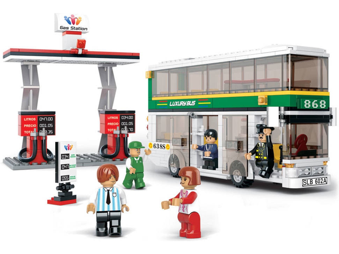 Blocs de Construcción SLUBAN Town Bus Set 2 Autobus 403 pcs (Edad Mínima: 6 Años - 403 Piezas)
