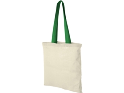Bolsa Tote De Algodón 100 G/m² Con Asas Largas Contrastadas "nevada"