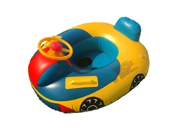 Flotador Inflable Infantil Diseño De Coche Con Volante Para Bebés De 1-5 Años Hasta 50 Libras