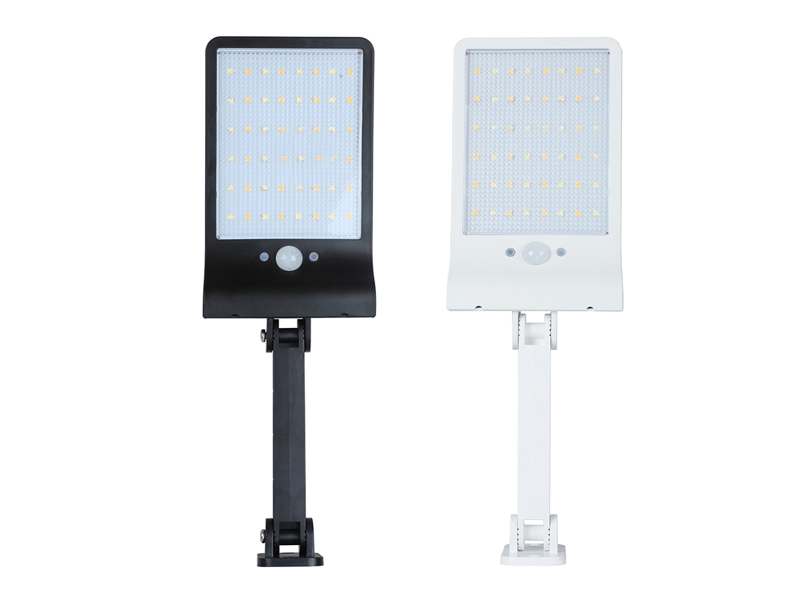 2026-lámpara Solar 48l-ed Con Control Remoto 3 Modos Sensor De Movimiento Pir Ip65 Impermeable Para Jardín Pared