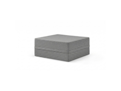 Sofá Modular Puff Convertible Bouclette Cinza Escuro