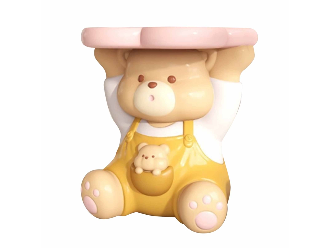 Rebe-bandeja De Resina De Oso Adorable Para Guardar Llaves, Joyas, Maquillaje, Decoración De Hogar Y Entrada
