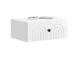 Maison Exclusive - Mesita De Noche De Pared 2 Pcs Brillante 49 X 34,5 X 20 Cm