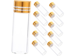 Lot De 24 Mini Flacons Vides En Verre Transparent 4 Ml Bouchon À Vis Étanche Format Portátil 16x4...