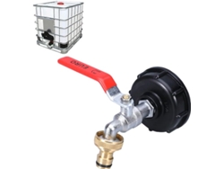 Adaptador versátil de tanque IBC a rosca gruesa, válvulas de conexión de repuesto de latón para sus necesidades de almacenamiento de agua o productos.