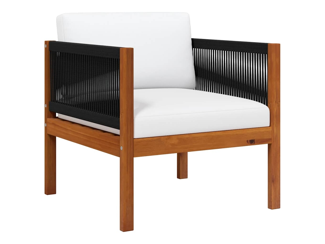 Maison Exclusive - Silla De Jardín Con Cojín Madera Maciza De Acacia