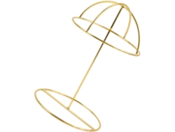 Soporte Sombreros Metal Chapado Tamaño Pequeño Versátil Guardar Exhibir Tiendas Perchero Resistente Oro Casa