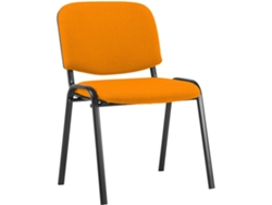 Silla de visita Ken en tejido CLP naranja