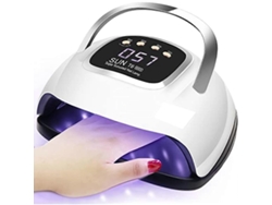 Lámpara UV para uñas de gel de 220 W, secador de uñas LED UV para uñas de gel, 4 temporizadores, 10306099s con sensor automático Ly Ebike
