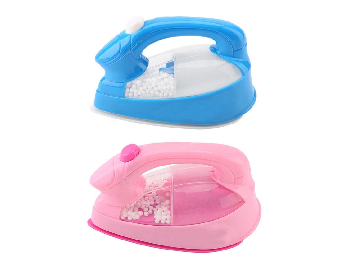 1 Pieza Mini Casa De Juguete De Plástico Rosa Con Plancha Eléctrica Para Niñas, Ideal Para Juegos De Imitación.