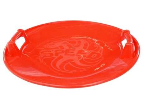 vidaXL Trineo redondo PP rojo 66,5 cm