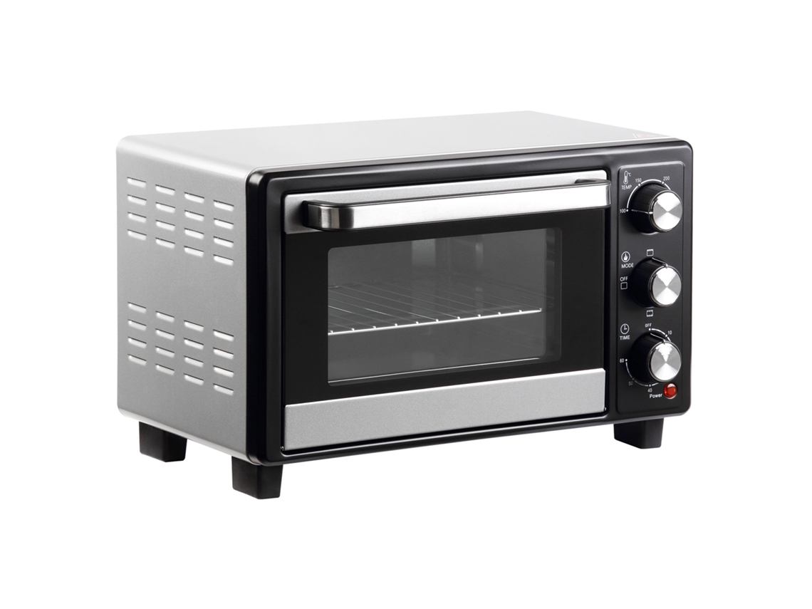 Forno Portátil 16l 1400w 3 Modos Timer Prata