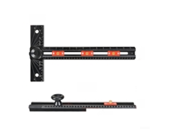 Herramienta De Aluminio De 3 Piezas, Escuadra En T Multifunción Para Marcar Madera Con Bloques.