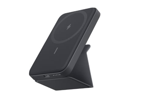 Estación de carga de escritorio magnética del cargador portátil inalámbrico magnético plegable 5000mAh, negro CHRONUS
