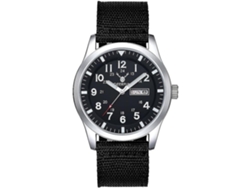Reloj Masculino De Expedición Analógico Táctico Militar Minimalista Resistente Al Agua Con Calendario Doble De Nylon Yuysan