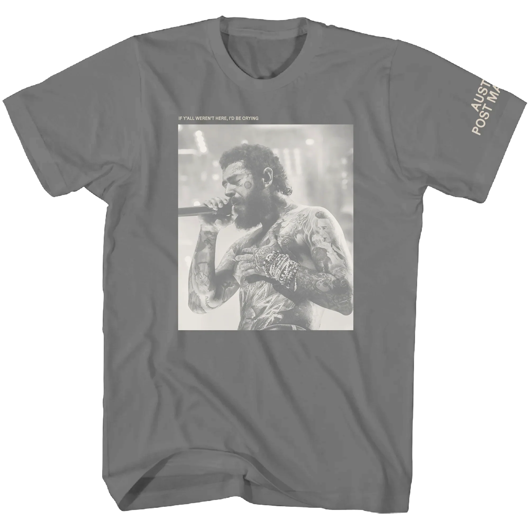 Post Malone If Y'all Weren't Here I'd Be Crying 2023 Tour T-shirt Unisex Rockinstone Size:m