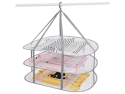 Tendedero Plegable De 3 Niveles Con Malla Para Ropa Interior - Gris