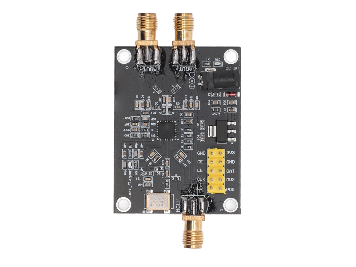 Módulo Generador De Señal Rf Adf4350 De 35 Mhz A 4400 Mhz Con Salida Sma Y Control Spi, Fuente De Alimentación Rf.