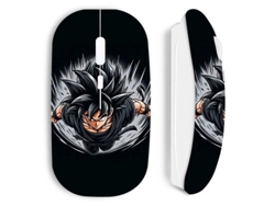 Ratón inalámbrico blanco Dragon Ball Black Goku Maniacase