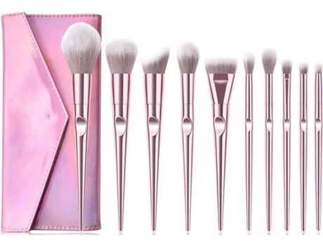 Juego de Brochas de Maquillaje T-10-154 (10 Piezas)
