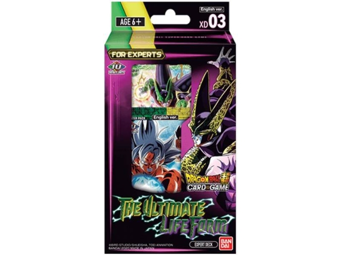 Juego de Cartas BANDAI Dragon Ball SCG: Expert Deck XD03 The Ultimate Life Form (Inglés)