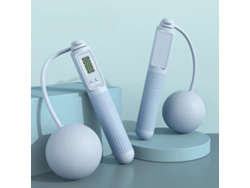 Cuerda De Saltar Inalámbrica Con Pelota, Ajustable Para Adultos, Ideal Para Fitness Y Entrenamiento (azul).